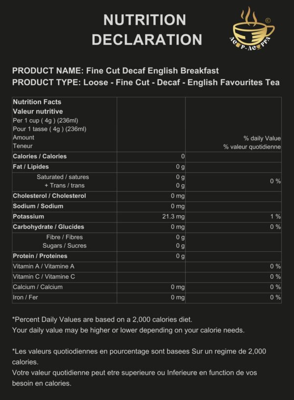 FINE CUT DECAF ENGLISH BREAKFAST - Image 5