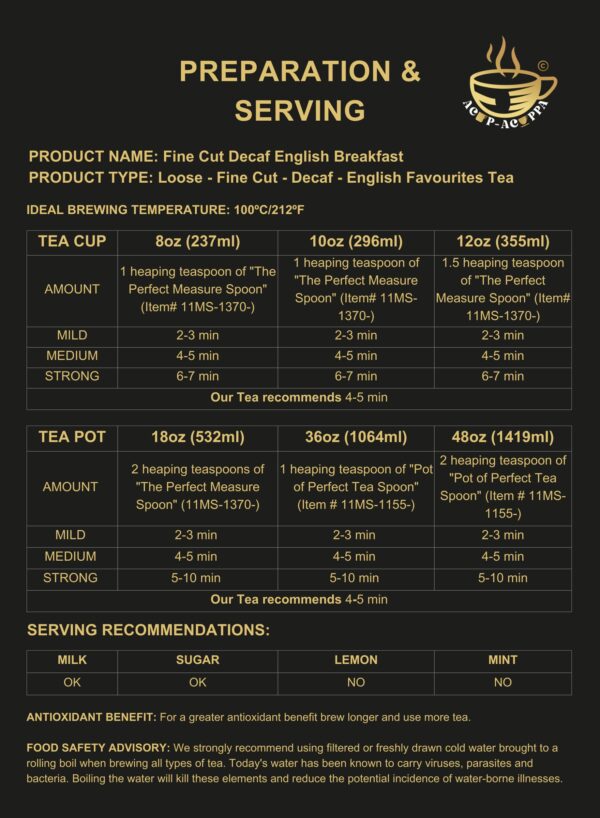 FINE CUT DECAF ENGLISH BREAKFAST - Image 6
